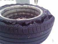 Blown Tyre 1